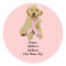 Golden Retriever Breast Cancer Address Label