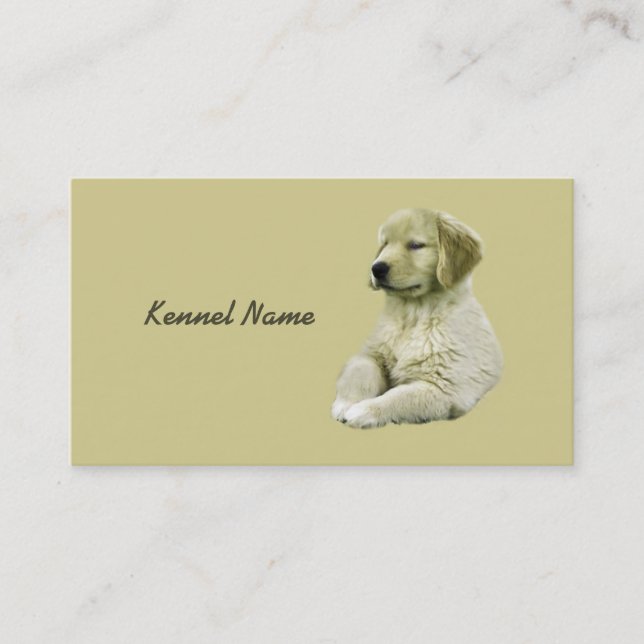 Golden Retriever Breeder Business Card (Front)