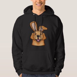 Golden Retriever Bunny Ears Easter Day Dog Puppy B Hoodie