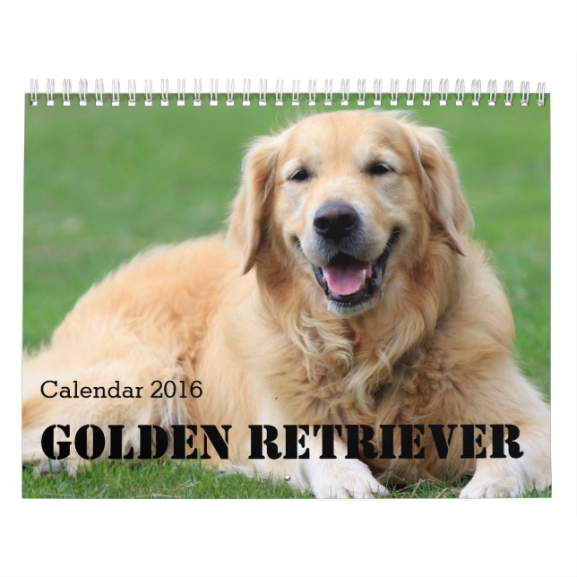 Golden Retriever Calendar 2016 Personalise It (Cover)