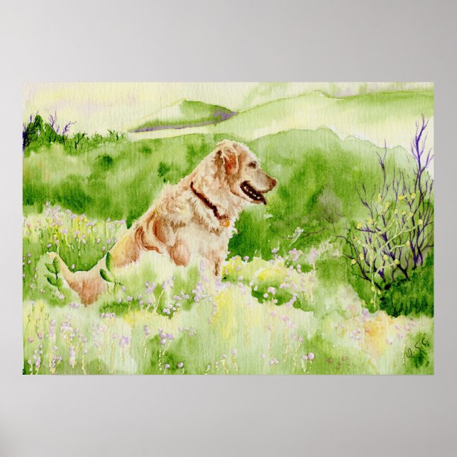Golden Retriever Canvas Print (Front)