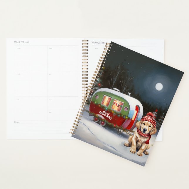 Golden Retriever Caravan Christmas Adventure Planner (Display)