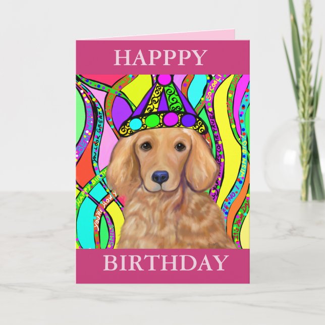 Golden Retriever Card (Front)