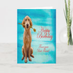 Golden Retriever Card<br><div class="desc">Golden Retriever design for Birthday card</div>