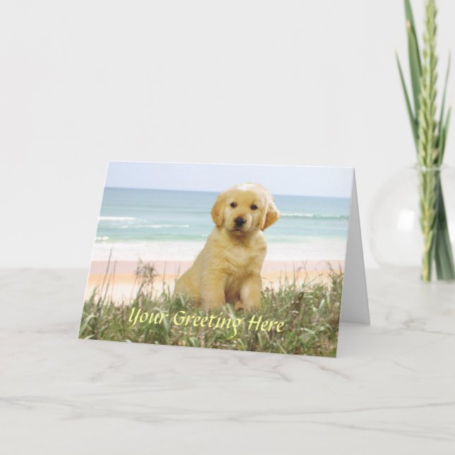 Golden Retriever Card (Front)