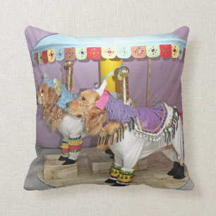 Golden Retriever Carousel Cushion