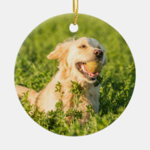 Golden Retriever Ceramic Ornament