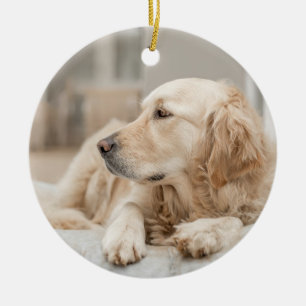Golden Retriever Ceramic Tree Decoration