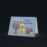 Golden Retriever Chanukah Card Menorah Dreidel5<br><div class="desc">Remembering family and friends during the Chanukah season is a wonderful way to keep in touch with the people you love and care about. I these these chanukah cards with love care and I am created dog loves dogs will be delighted to receive them. You from the key the option...</div>