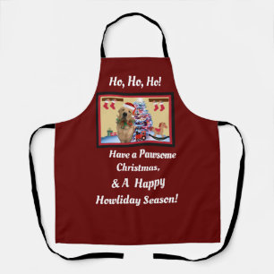Golden Retriever Christmas All-Over Print Apron