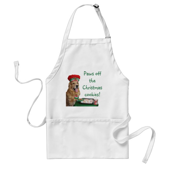 Golden Retriever Christmas Baker Standard Apron (Front)