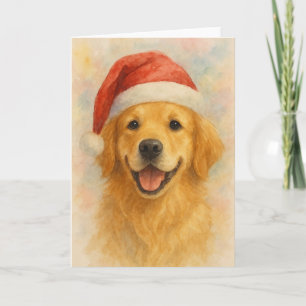 Golden Retriever Christmas Card
