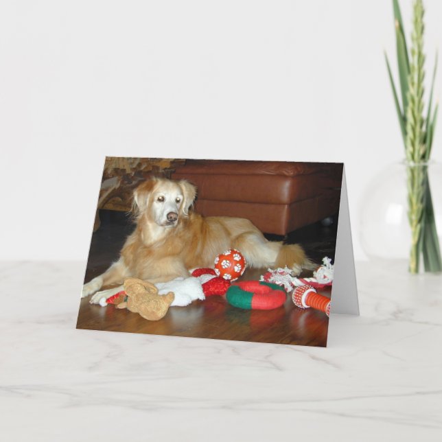 Golden Retriever Christmas Card (Front)