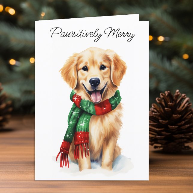 Golden Retriever Christmas Card (Creator Uploaded)