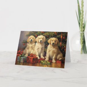 Golden Retriever Christmas Card