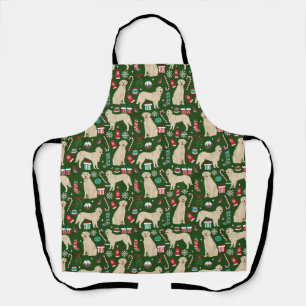 Golden Retriever Christmas Dog Apron