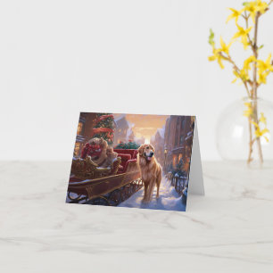 Golden Retriever Christmas Festive Season  Card