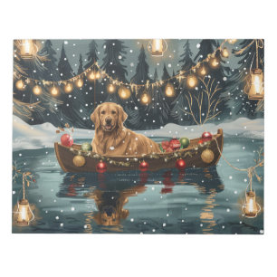Golden Retriever Christmas Festive Voyage  Notepad
