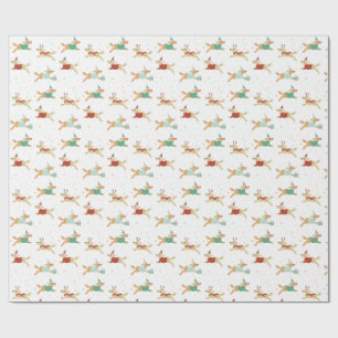 Golden Retriever Christmas Gift Wrapping Paper