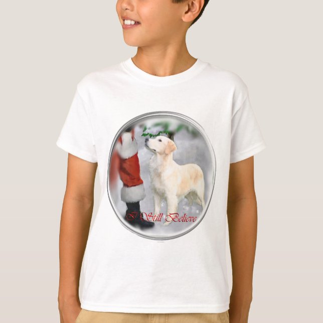 Golden Retriever Christmas Gifts T-Shirt (Front)