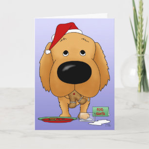 Golden Retriever Christmas Holiday Card