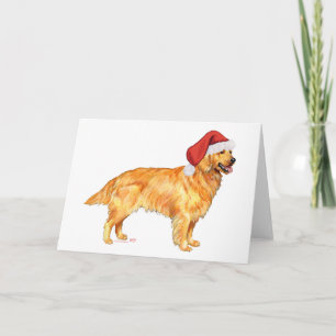 Golden Retriever Christmas Holiday Card