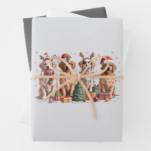 Golden Retriever Christmas Lover Dog Mum Xmas Wrapping Paper Sheet