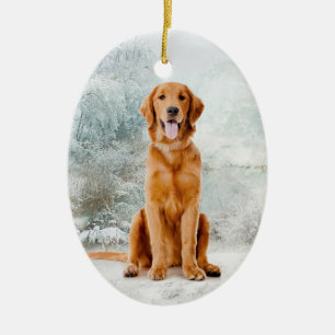 Golden Retriever Christmas Ornament