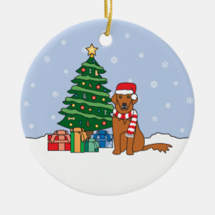 Golden Retriever Christmas Ornament