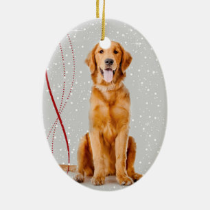 Golden Retriever Christmas Ornament