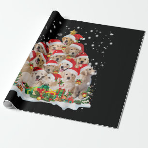Golden Retriever Christmas Premium Wrapping Paper
