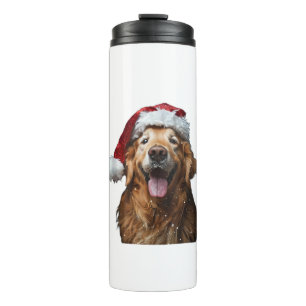 Golden Retriever Christmas Thermal Tumbler