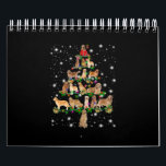 Golden Retriever Christmas Tree Covered By Flash Calendar<br><div class="desc">Golden Retriever Christmas Tree Covered By Flashlight</div>