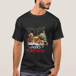 Golden Retriever Christmas Tree Decorations Dog Lo T-Shirt
