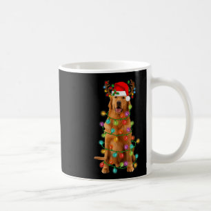 Golden Retriever Christmas Tree Lights Pajama Dog Coffee Mug