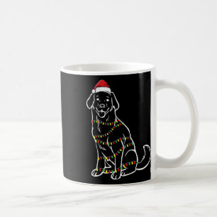 Golden Retriever Christmas Tree Lights X-mas Cute Coffee Mug