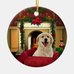 Golden Retriever Christmas Tree Ornaments
