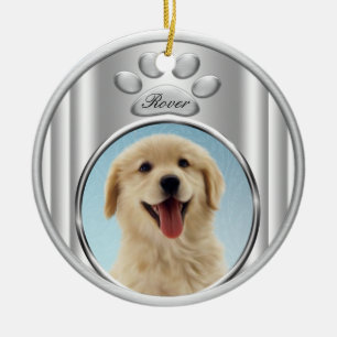 Golden Retriever Christmas Tree Ornaments