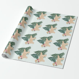 Golden Retriever Christmas Wrapping Paper