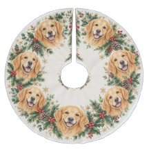 Golden Retriever Christmas Wreath