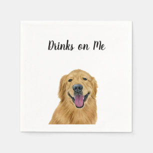 Golden Retriever Cocktail Napkins