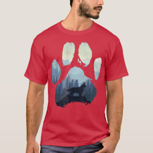 Golden Retriever Corgi Dog Paw Mum Dad Mountains T-Shirt