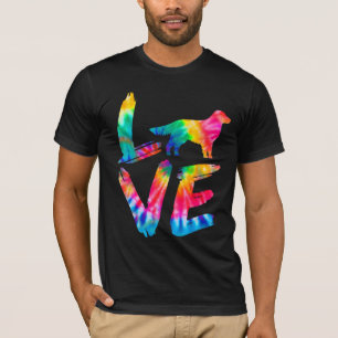 Golden Retriever Corgi Tie Dye Love Dog Mom Dad T-Shirt