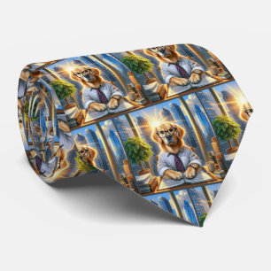 Golden Retriever Corporate Businessman Tie
