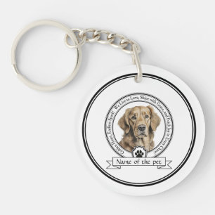 Golden Retriever Credo Key Ring