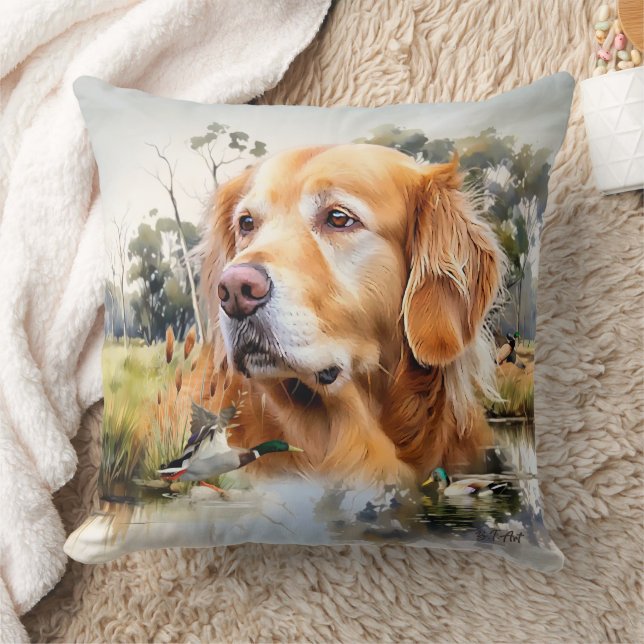 Golden Retriever Cushion (Blanket)