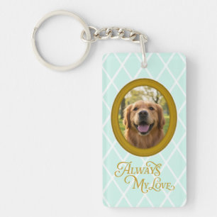 Golden Retriever Custom Photo – Always My Love Key Ring