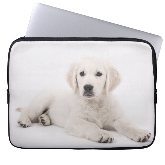 Golden Retriever Cute Puppy Laptop Sleeve (Front)