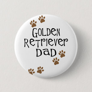Golden Retriever Dad 6 Cm Round Badge