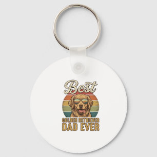 Golden Retriever Dad Ever Vintage Sunset Shirt Des Key Ring